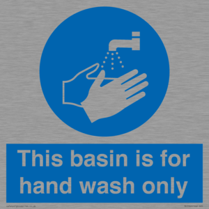 Basin for hand wash only